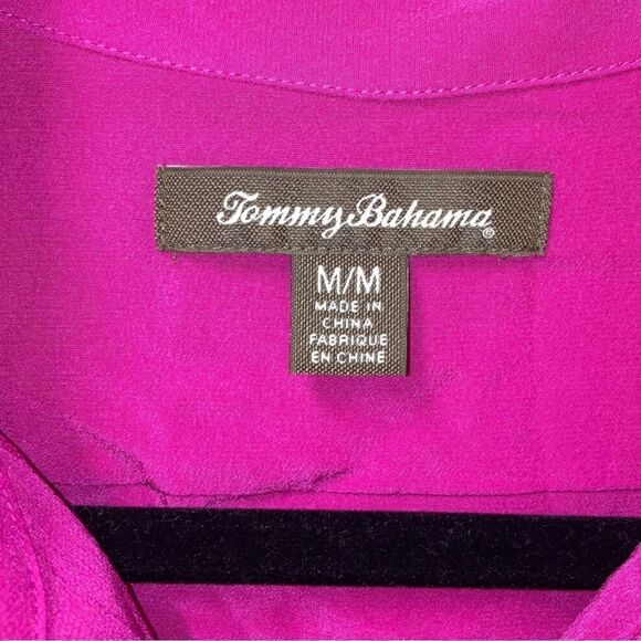 Tommy Bahama Pink Silk Button Down Shirt - Picture 5 of 5